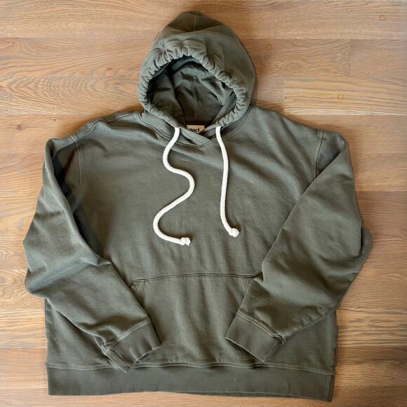Pact Hoodie Sweatshirt Organic Cotton Pullover Olive Green Womens Size XL - Picture 8 of 9